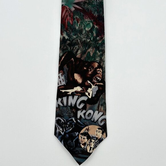 American Film Classics King Kong Tie Made In Usa 100% Silk - Picture 2 of 6